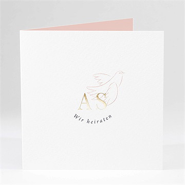 Hochzeitseinladung Liebestaube