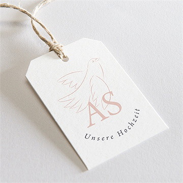 Geschenkanhänger Hochzeit Liebestaube