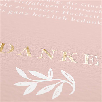 Dankeskarte Hochzeit liebestaube - Vue 2