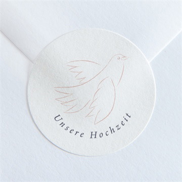 Aufkleber Hochzeit liebestaube