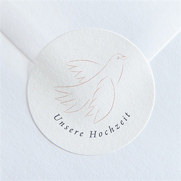 Aufkleber Hochzeit liebestaube