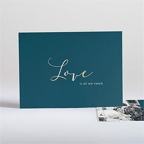 Dankeskarte Hochzeit love is all
