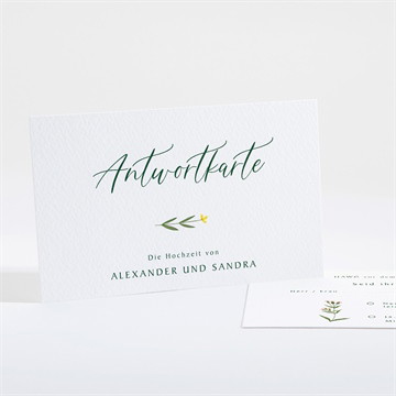 Antwortkarte Hochzeit Blumenkreis