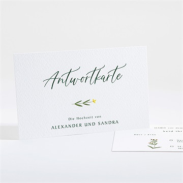 Antwortkarte Hochzeit blumenkreis