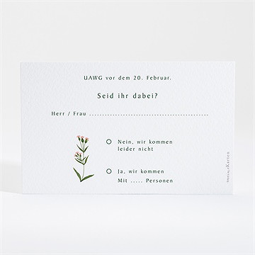 Antwortkarte Hochzeit blumenkreis - Vue 2