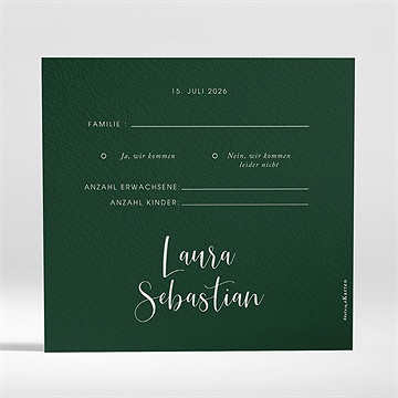 Antwortkarte Hochzeit eukalyptus - Vue 2