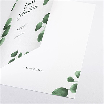 Kirchenheft Hochzeit eukalyptus - Vue 2