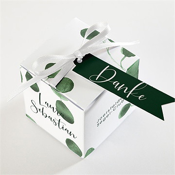 Geschenkbox Hochzeit eukalyptus - Vue 3