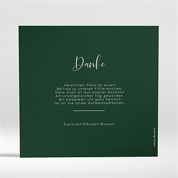 Dankeskarte Hochzeit eukalyptus - Vue 2