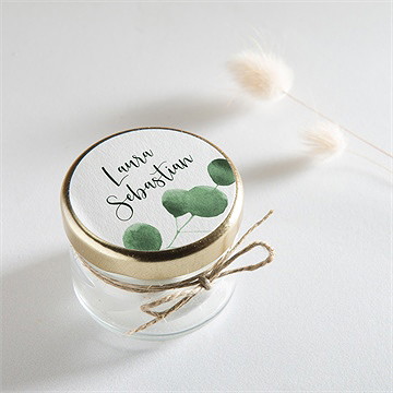 Aufkleber Hochzeit eukalyptus - Vue 2