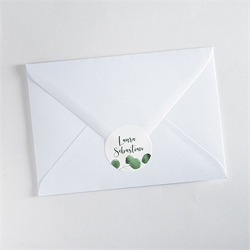 Aufkleber Hochzeit eukalyptus - Vue 3