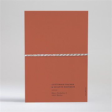 Hochzeitseinladung terrakotta - Vue 4