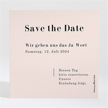 Save the Date Karte terrakotta - Vue 2