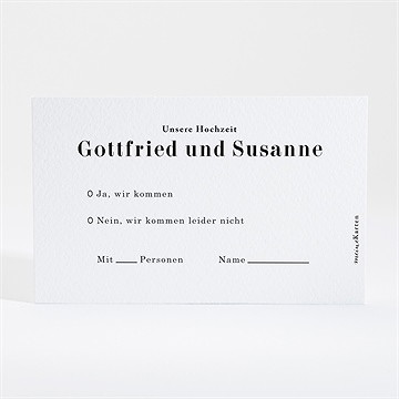 Antwortkarte Hochzeit terrakotta - Vue 2