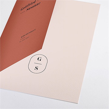 Kirchenheft Hochzeit terrakotta - Vue 2