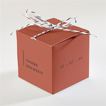 Geschenkbox Hochzeit terrakotta - Vue 2