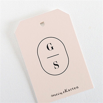 Geschenkanhänger Hochzeit terrakotta - Vue 3