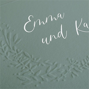 Hochzeitseinladung poetisch & elegant - prägung - Vue 2