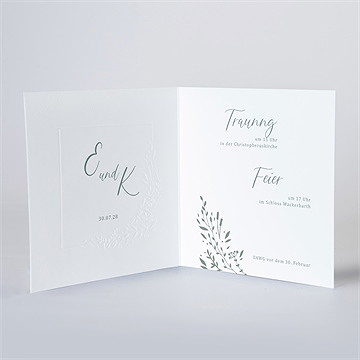 Hochzeitseinladung poetisch & elegant - prägung - Vue 3