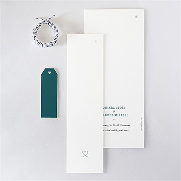 Hochzeitseinladung Blue Love - Vue 5