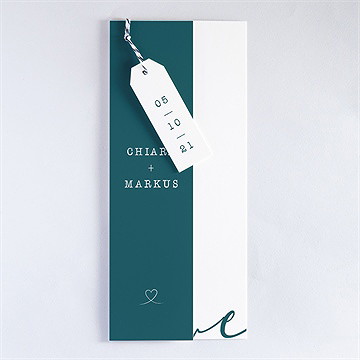 Hochzeitseinladung Blue Love - Vue 3