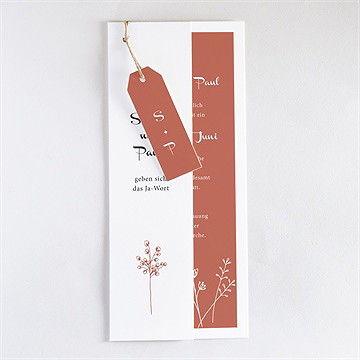 Hochzeitseinladung Herbstblüten - Vue 3