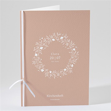 Kirchenheft Taufe windröschen zur taufe