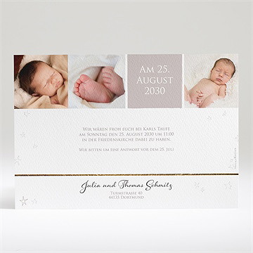 Einladung Taufe Sternenhimmel Zur Taufe - Vue 2