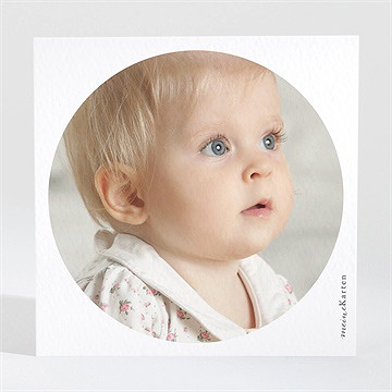 Dankeskarte Geburt Floral In Rosa - Vue 2