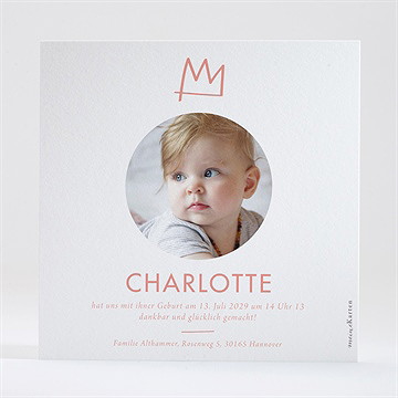 Geburtskarte It’S A Girl - Vue 2