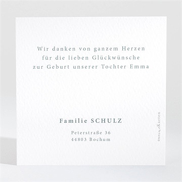 Dankeskarte Geburt Mein Kleiner Körper - Vue 2