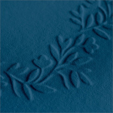 Geburtskarte Geprägter Blumenkranz - Vue 2