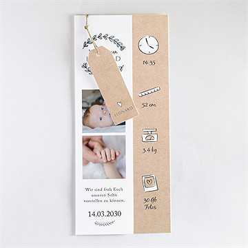 Geburtskarte Unser Kleines Wunder - Vue 3