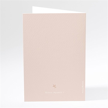 Menükarte Taufe taube und blumenkranz - Dos du menu