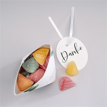 Geschenkbox Hochzeit eukalyptus - schachtel - Vue 3