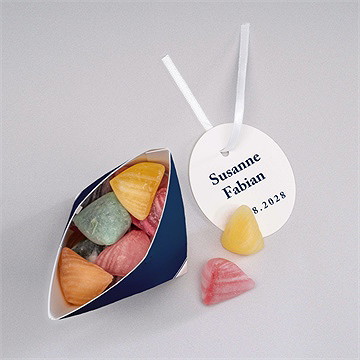 Geschenkbox Hochzeit Schick In Blau - Schachtel - Vue 3