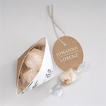 Geschenkbox Hochzeit blätterschmuck - schachtel - Vue 3