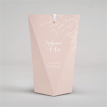 Geschenkbox Hochzeit Zartrosa Und Kupfer -Schachtel - Vue 4