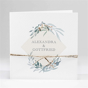 Hochzeitseinladung umschlungene eleganz