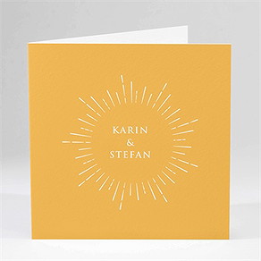 Hochzeitseinladung sonne