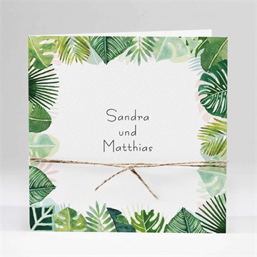Hochzeitseinladung Dschungel