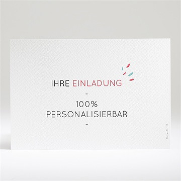 Einladung Taufe blanco - 21x14,5cm (n14194) - Vue 2