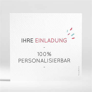 Einladung Taufe blanco - 15x14cm (n311247) - Vue 2