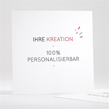 Geburtskarte Blanco - 13,5X13,5Cm (N35154)