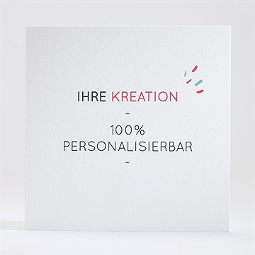 Geburtskarte Blanco - 13,5X13,5Cm (N35154) - Vue 2