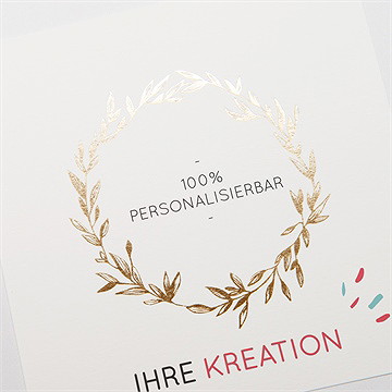 Geburtskarte Blanco - 13,5X13,5Cm (N35161) - vue 3