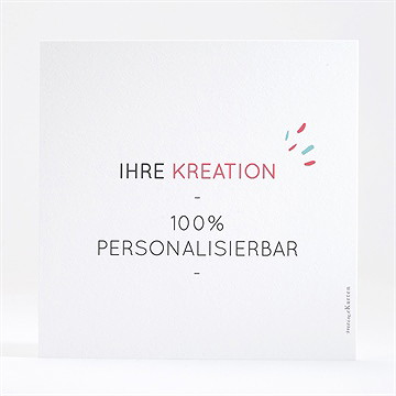 Geburtskarte Blanco - 13,5X13,5Cm (N35161) - vue 4