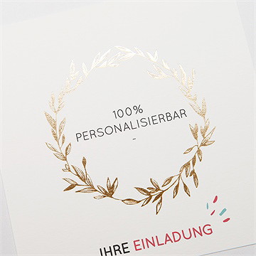 Einladung Taufe blanco - 13,5x13,5cm (n35162) - Vue 3