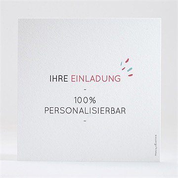 Einladung Taufe blanco - 13,5x13,5cm (n35162) - vue 4
