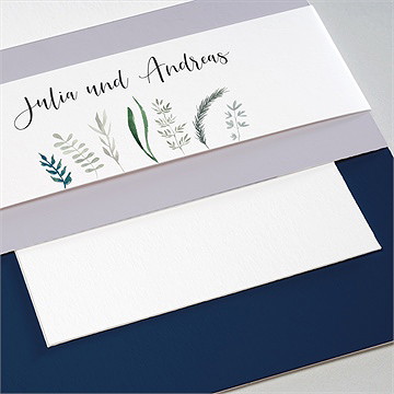 Hochzeitseinladung Strauß In Nude - Vue 2